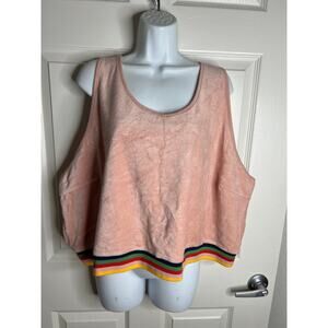 Wild Fable Women's Velour Sport Bra Pink/Rainbow NEW ~ Size 4X